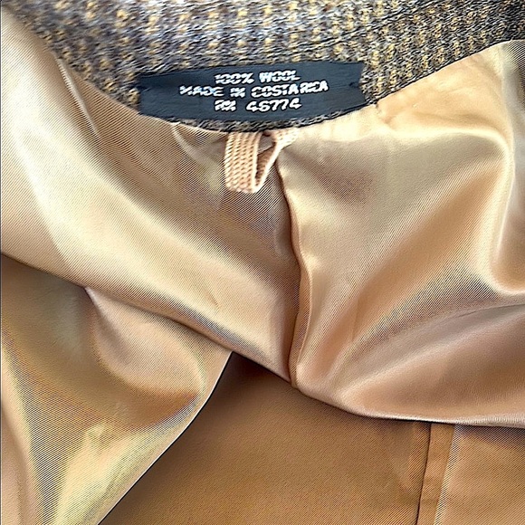 Men’s Oleg Cassini Brown Sport Coat Classic Fit Size 44L - Picture 3 of 5